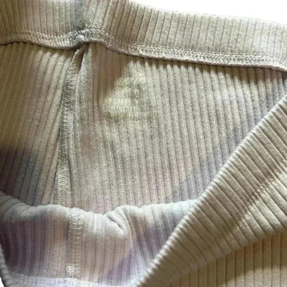 Aerie Light Purple Ribbed Flare Leg Pants, Large - Picture 4 of 5